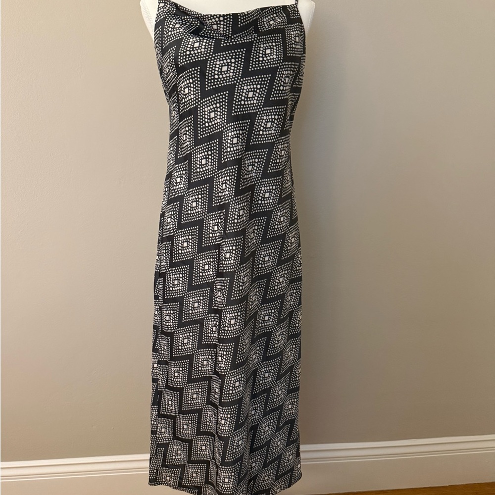 Banana Republic Black and White Maxi Dress
